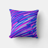 落書きカラーポップ・アートの枕 クッション (正面)