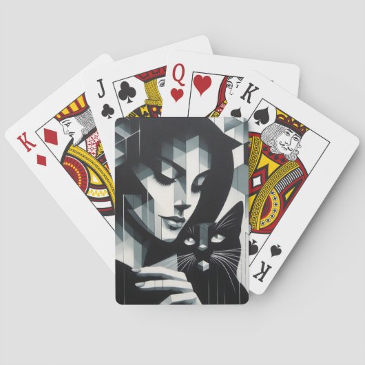 落書きキャットレディ トランプ (裏面)