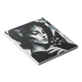 落書きキャットレディ ノートパッド (アングル)