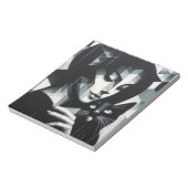 落書きキャットレディ ノートパッド (回転)