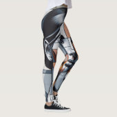 落書きキャットレディ レギンス (右)