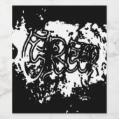 落書きクリープ ワインラベル (シングルラベル)