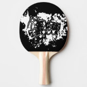 落書きクリープ 卓球ラケット (正面)