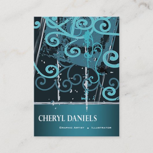 落書きグランジグラフィックアーティスト 名刺 (正面)