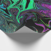 落書きグリーン ラッピングペーパー (角)