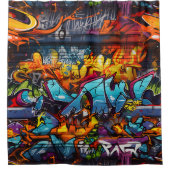 落書きシャワーカーテン シャワーカーテン (正面)