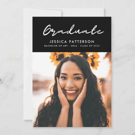 落書きスクリプト卒業生 案内状 (正面)