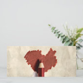 落書きスケッチハートスケッチペンギフトカード (スタンド正面)