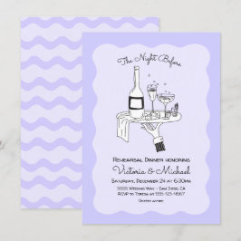 落書きスケッチ ファンキー リハーサル ディナー 招待状