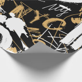 落書きスタイルシームレス抽象芸術パターン。イラストラ ラッピングペーパー (角)