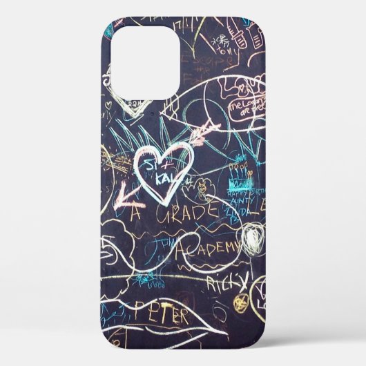 落書きチャルクボード黒板愛 Case-Mate iPhoneケース (裏面)