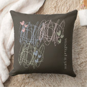 落書きデザイン クッション (ブランケット)