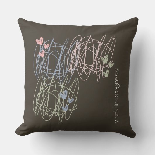落書きデザイン クッション (正面)