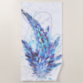 落書きデザイン ビーチタオル (正面)