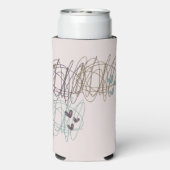 落書きデザイン – 我々はすべて進行中の作業 スリム缶クーラー (Seltzer裏面)