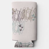 落書きデザイン – 我々はすべて進行中の作業 スリム缶クーラー (裏面)