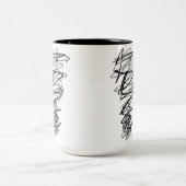 落書きドゥール反逆マグカップ ツートーンマグカップ (中央)