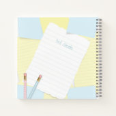 落書きノート 青 黄色 ノート (裏面)