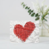 落書きハートはがき ポストカード (スタンド正面)