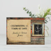 落書きハートアニバーサリー ラスティックバーンウッド 招待状 (スタンド正面)