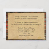 落書きハートアニバーサリー ラスティックバーンワッド 招待状 (裏面)