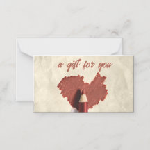 落書きハートスケッチスケッチペンギフトカード