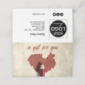 落書きハートスケッチスケッチペンギフトカード プレイスカード (外部開封)