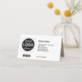 落書きハートスケッチスケッチペンギフトカード プレイスカード (裏面)