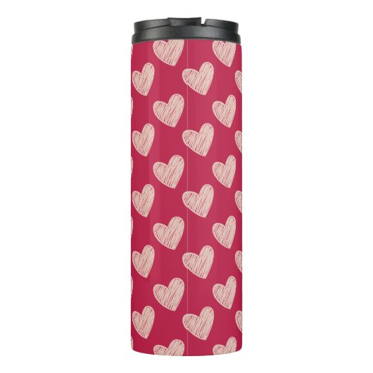 落書きハートバレンタインデイビバマゼンダ タンブラー (裏面)