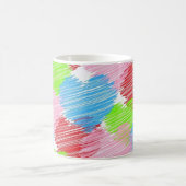 落書きハート コーヒーマグカップ (中央)