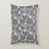 落書きパターンイラストレーション アクセントクッション (正面(垂直))