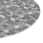 落書きパターンイラストレーション カッティングボード (角)