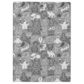 落書きパターンイラストレーション クリップボード (裏面)