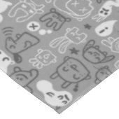 落書きパターンイラストレーション テーブルクロス (アングル)