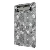 落書きパターンイラストレーション ミニクリップボード (アングル2)