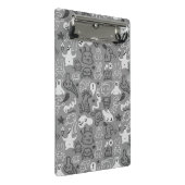 落書きパターンイラストレーション ミニクリップボード (アングル)