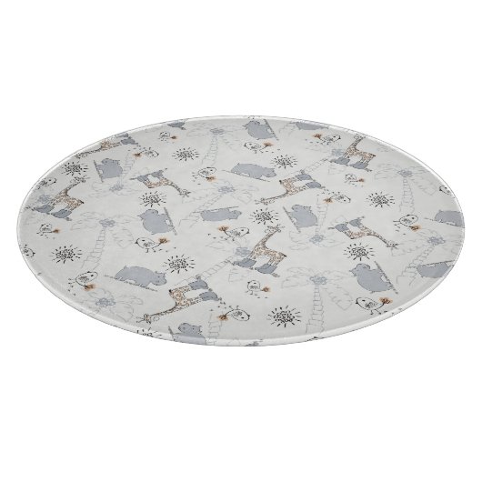 落書きパターン2 カッティングボード (角)