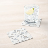 落書きパターン2 スクエアペーパーコースター (インサイチュ)