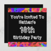 落書きパーティー 招待状 (正面/裏面)