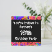 落書きパーティー 招待状 (スタンド正面)