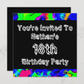 落書きパーティー 招待状 (正面/裏面)