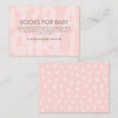 落書きピンクの赤ちゃんシャワー書籍のリクエストをもたらす エンクロージャーカード (正面/裏面)