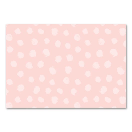 落書きピンクの赤ちゃんシャワー書籍のリクエストをもたらす テーブルナンバー (裏面)