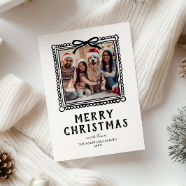 落書きフォトフレーム　クリスマス シーズンカード