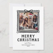 落書きフォトフレーム クリスマス シーズンカード (正面)