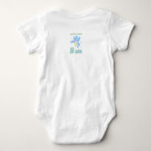 落書きフラワー抽象芸術ウェアラブルアート Tシャツ (裏面)