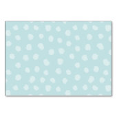 落書きブルーベビーシャワーおむつラッフルチケット テーブルナンバー (裏面)