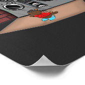 落書きブームボックスブレークダンスマンガ ポスター (角)