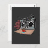 落書きブームボックスブレークダンスマンガ ポストカード (正面/裏面)