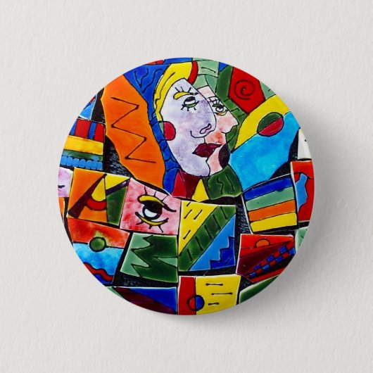 落書きボタン 缶バッジ (正面)